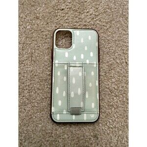 Walli Case iPhone 11 Sage Drops - Green White Green Loop Phone Case Preowned